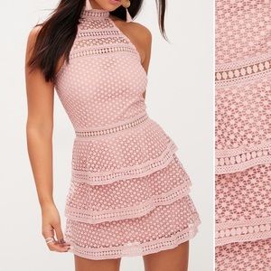 PLT Pink Lace Dress